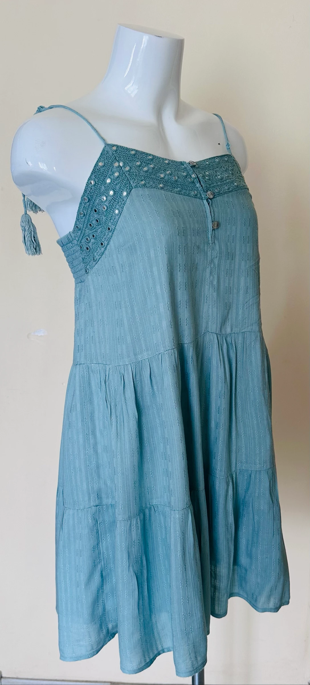 Vestido de Verão Verde Amêndoa Creeks – Tamanho 36 – Muito Bom Estado – photo 7